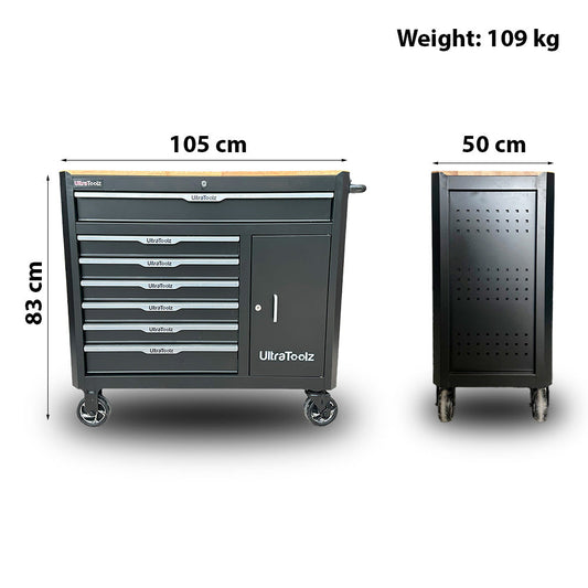 Szafka narzędziowa UltraToolz 7/7 z elektronarzędziami, 316 elementów