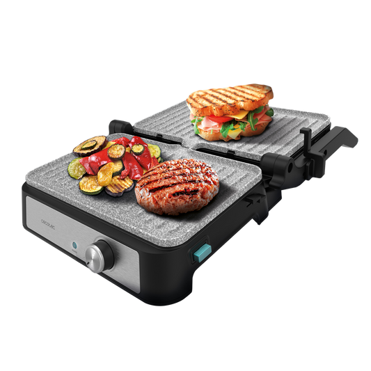 Grill elektryczny Cecotec Rock'n grill 1500 Take&Clean Stone