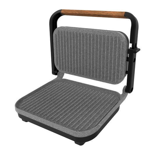 Grill elektryczny Cecotec Rock'nGrill 1200 drewniany czarny