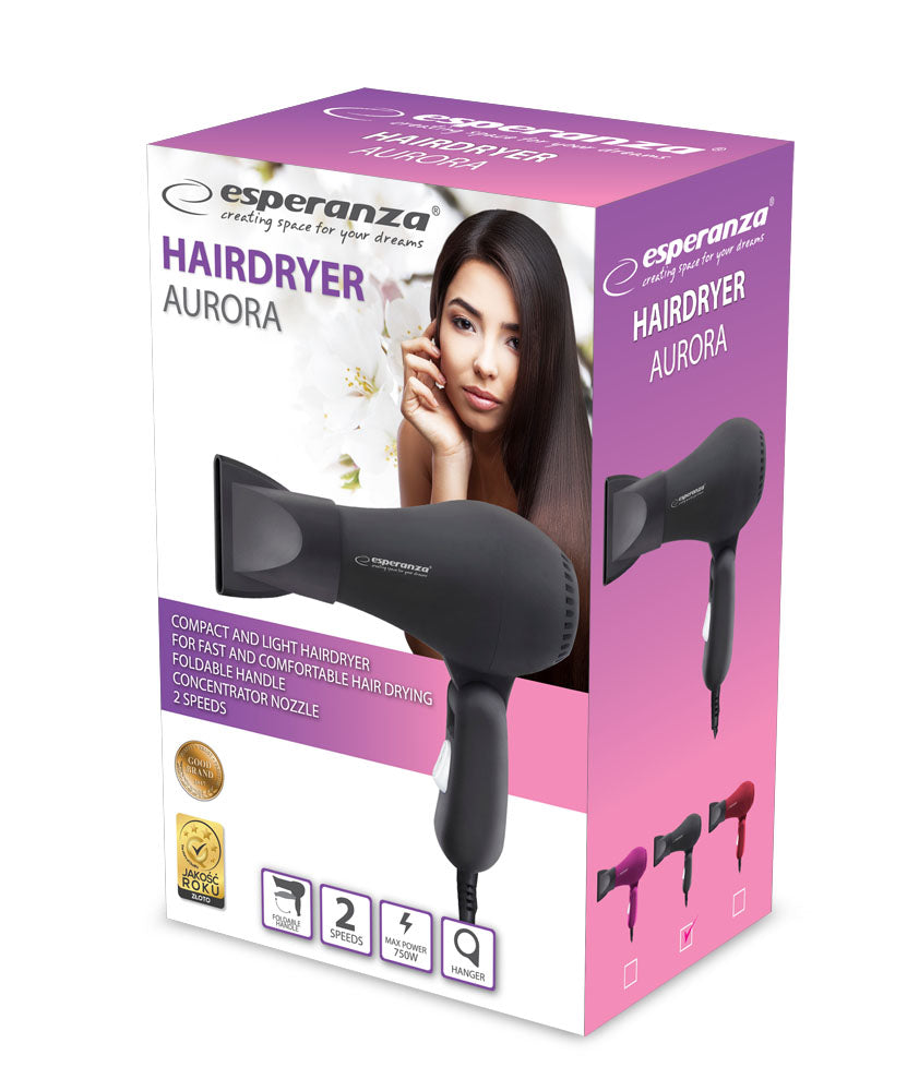 ESPERANZA SUSZARKA DO WŁOSÓW AURORA CZARNA