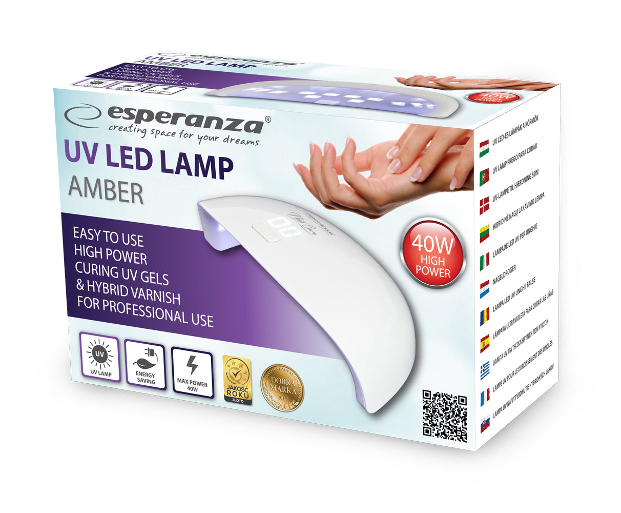 ESPERANZA LAMPA UV LED DO LAKIERU HYBRYDOWEGO AMBER 40W