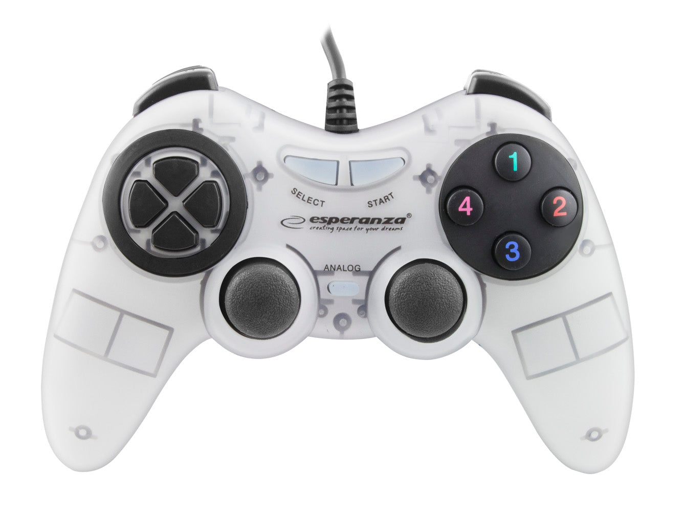 ESPERANZA GAMEPAD PC USB FIGHTER BIAŁY