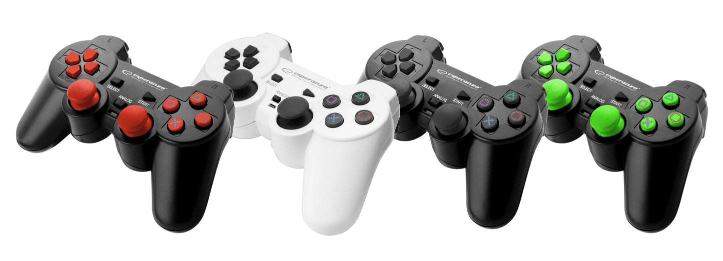 ESPERANZA GAMEPAD PC/PS3/PS2 USB CORSAIR CZARNO-CZERWONY