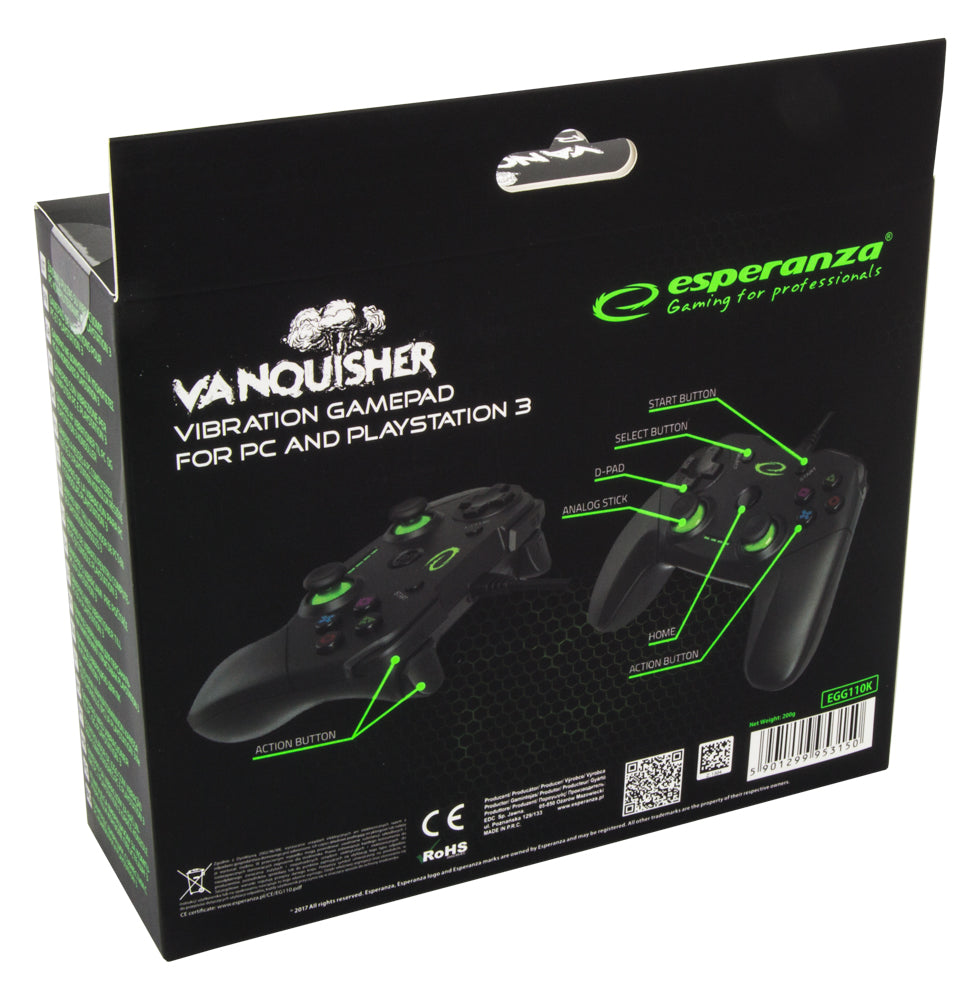 ESPERANZA GAMEPAD PC/PS3 USB VANQUISHER