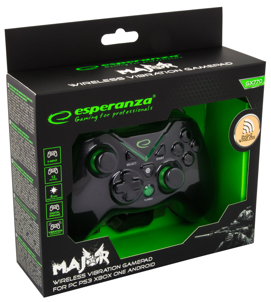 ESPERANZA GAMEPAD BEZPRZEW. PC/PS3/XBOX ONE SERIES X/S USB MAJOR