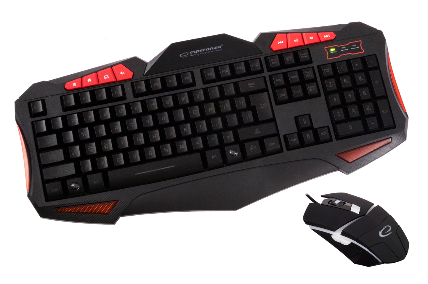 ESPERANZA ZESTAW PRZEWOD. MULTIMED. GAMING LED USB SHELTER