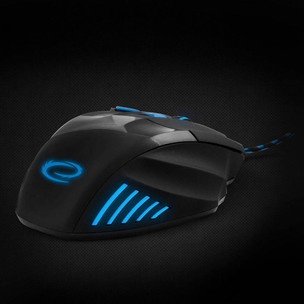 ESPERANZA MYSZ PRZEWOD. GAMING LED 7D OPT. USB WOLF NIEBIESKA