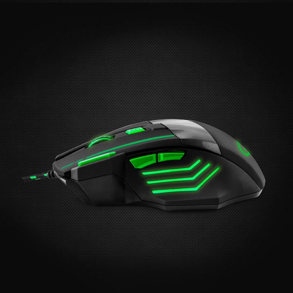 ESPERANZA MYSZ PRZEWOD. GAMING LED 7D OPT. USB WOLF ZIELONA