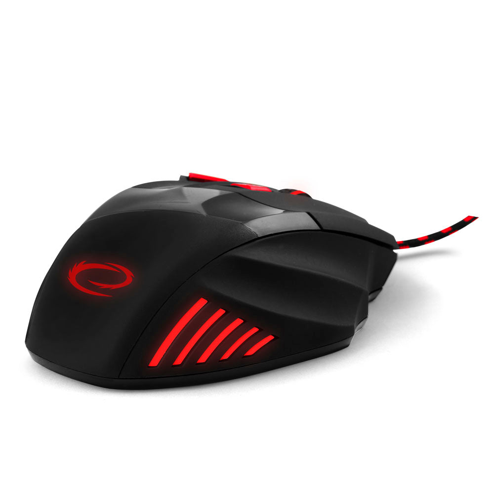 ESPERANZA MYSZ PRZEWOD. GAMING LED 7D OPT. USB WOLF CZERWONA
