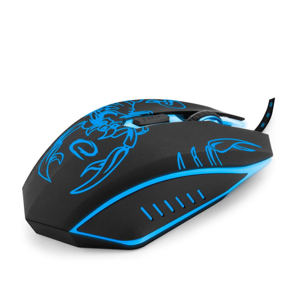 ESPERANZA MYSZ PRZEWOD. GAMING LED 6D OPT. USB SCORPIO NIEBIESKA