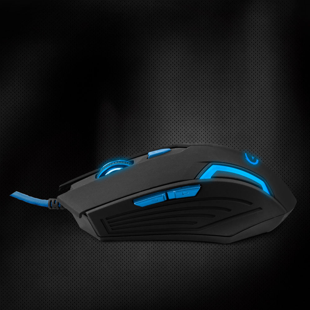 ESPERANZA MYSZ PRZEWOD. GAMING LED 6D OPT. USB FIGHTER NIEBIESKA