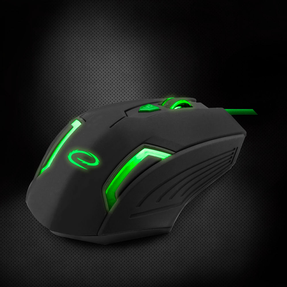 ESPERANZA MYSZ PRZEWOD. GAMING LED 6D OPT. USB FIGHTER ZIELONA