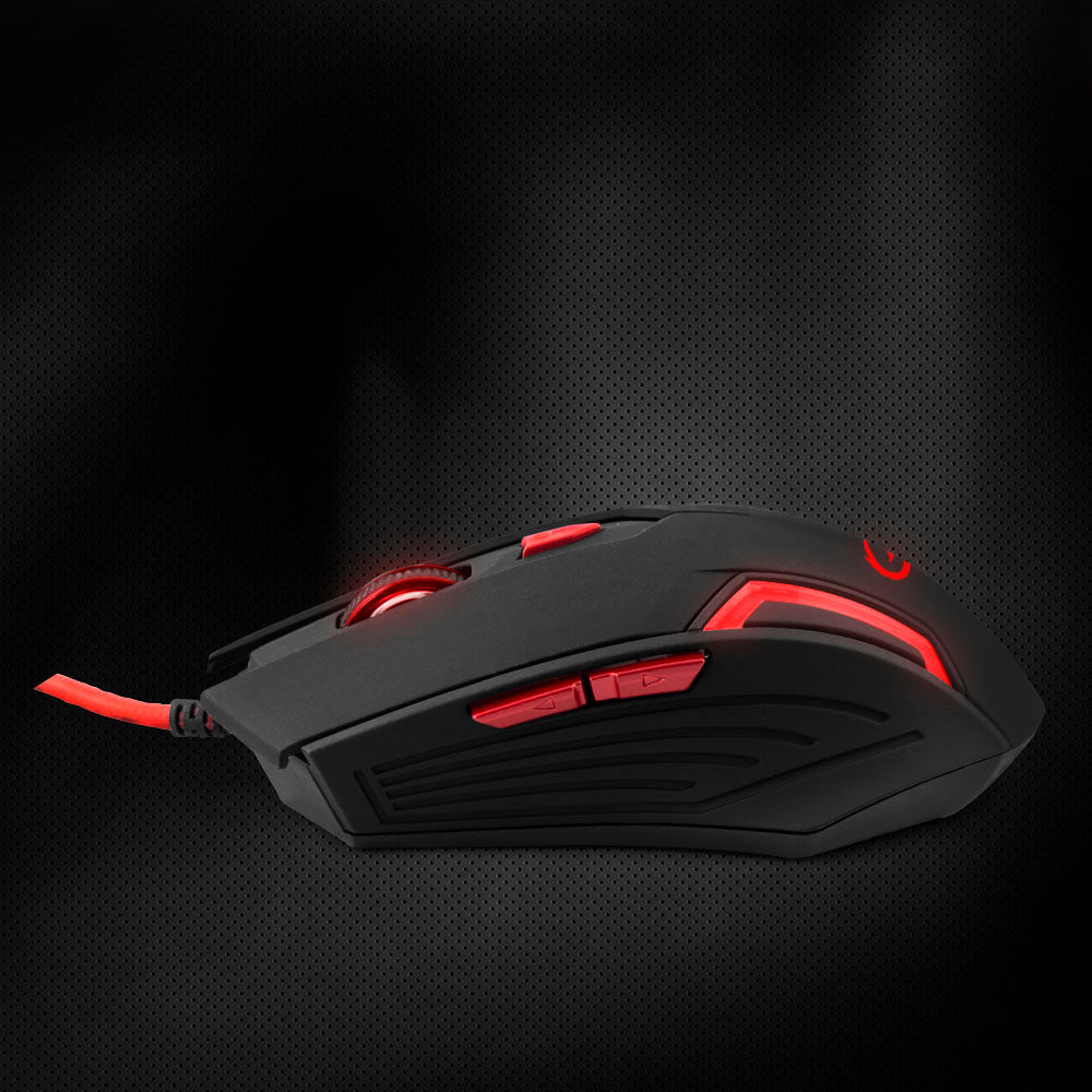ESPERANZA MYSZ PRZEWOD. GAMING LED 6D OPT. USB FIGHTER CZERWONA