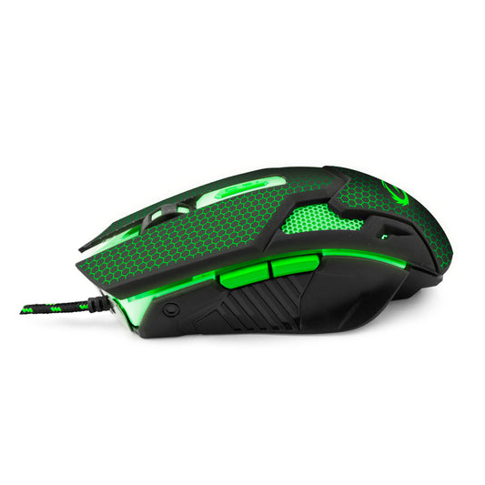 ESPERANZA MYSZ PRZEWOD. GAMING LED 6D OPT. USB COBRA ZIELONA
