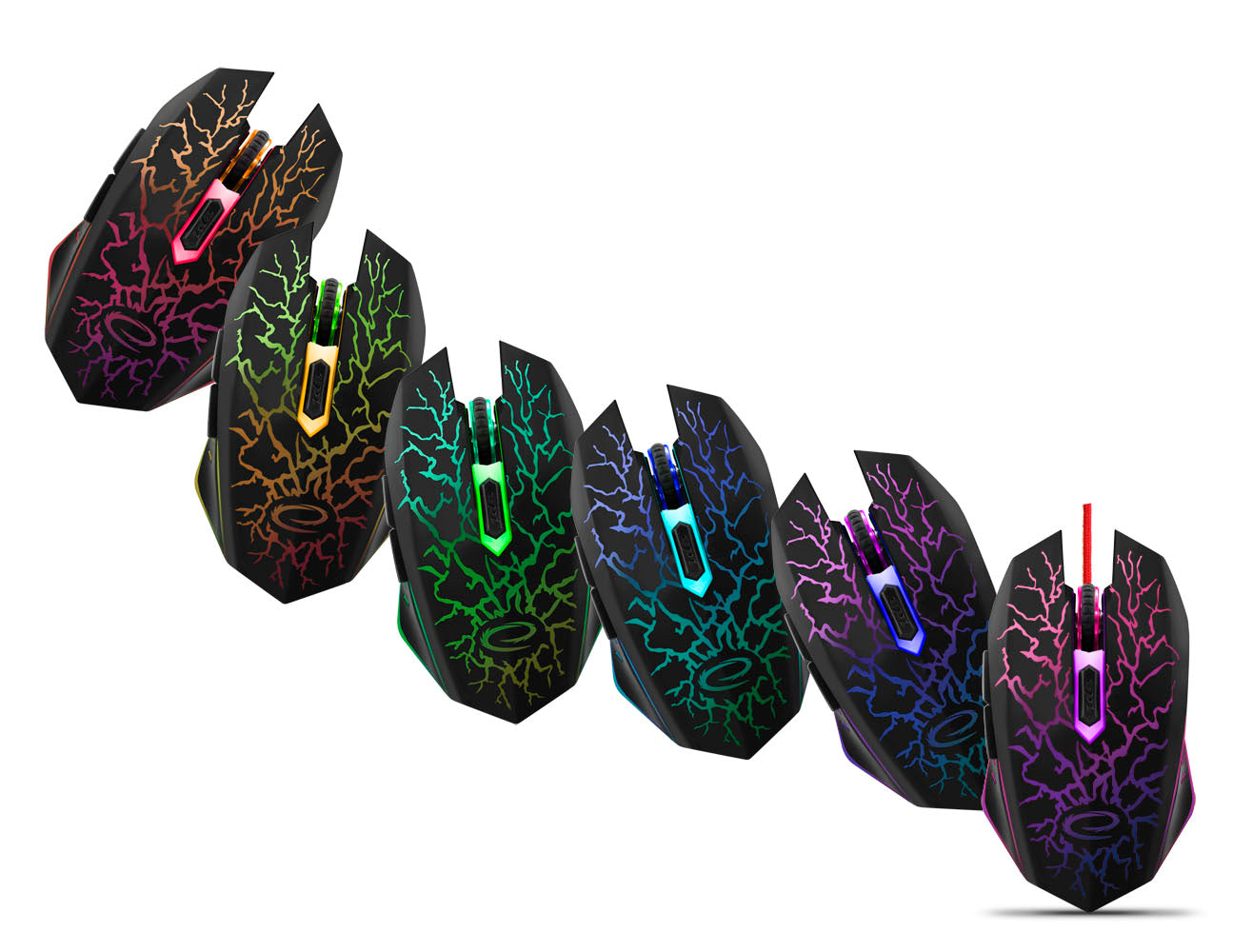 ESPERANZA MYSZ PRZEWOD. GAMING LED 6D OPT. USB LIGHTNING