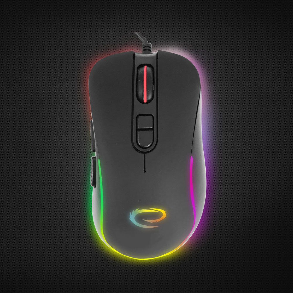 ESPERANZA MYSZ PRZEWOD. GAMING LED RGB 7D OPT. USB-C HESPERIS