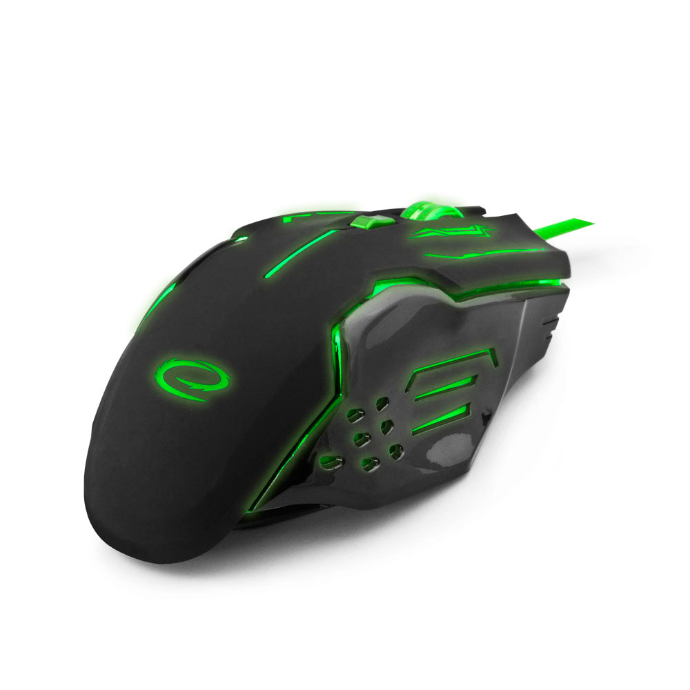 ESPERANZA MYSZ PRZEWOD. GAMING LED 6D OPT. USB APACHE ZIELONA