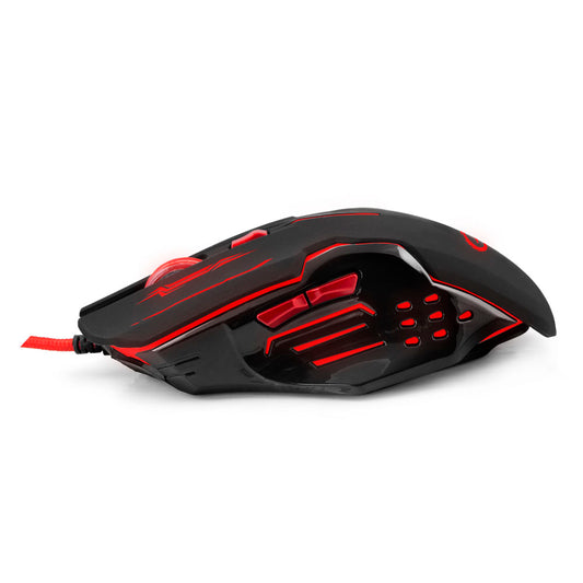 ESPERANZA MYSZ PRZEWOD. GAMING LED 6D OPT. USB APACHE CZERWONA