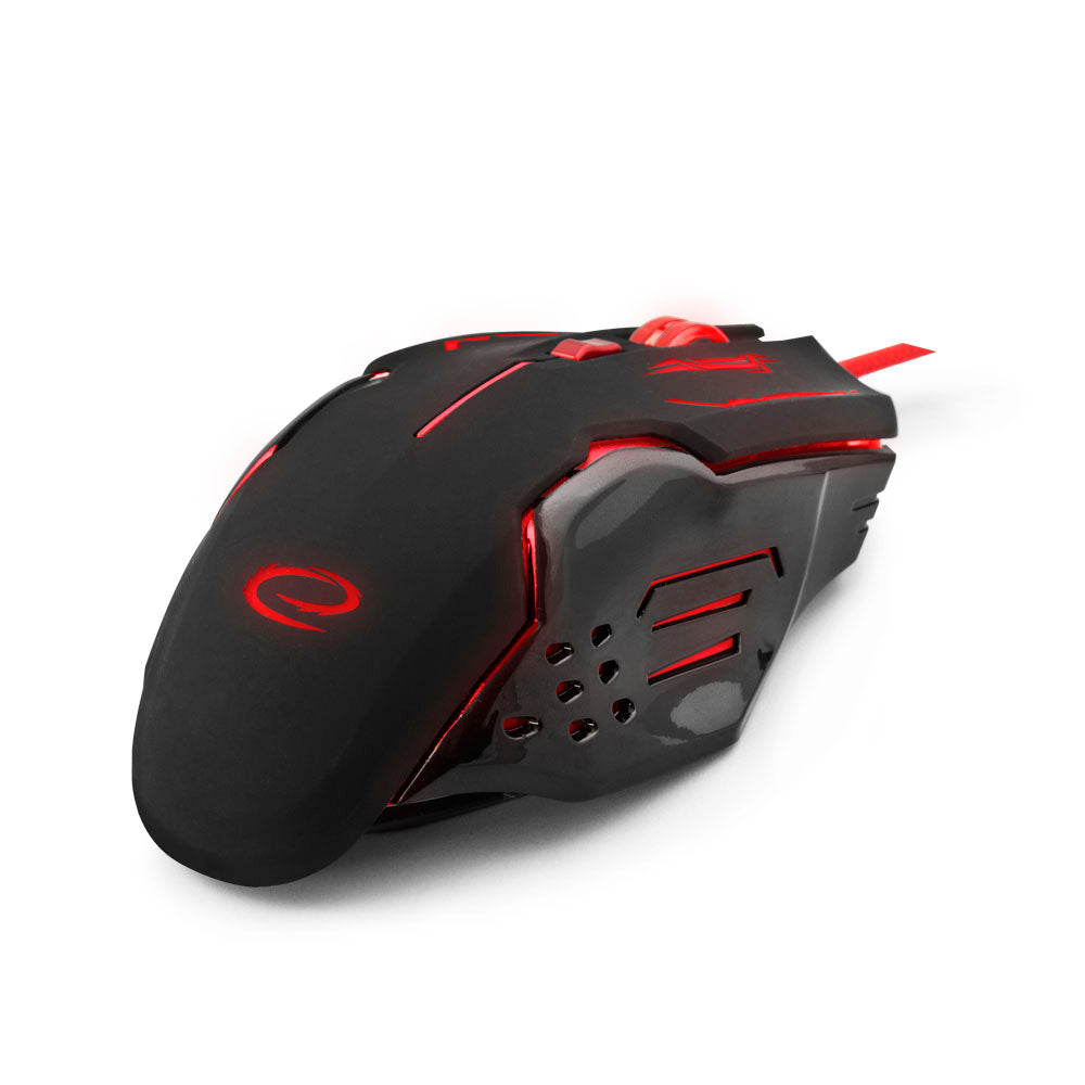ESPERANZA MYSZ PRZEWOD. GAMING LED 6D OPT. USB APACHE CZERWONA