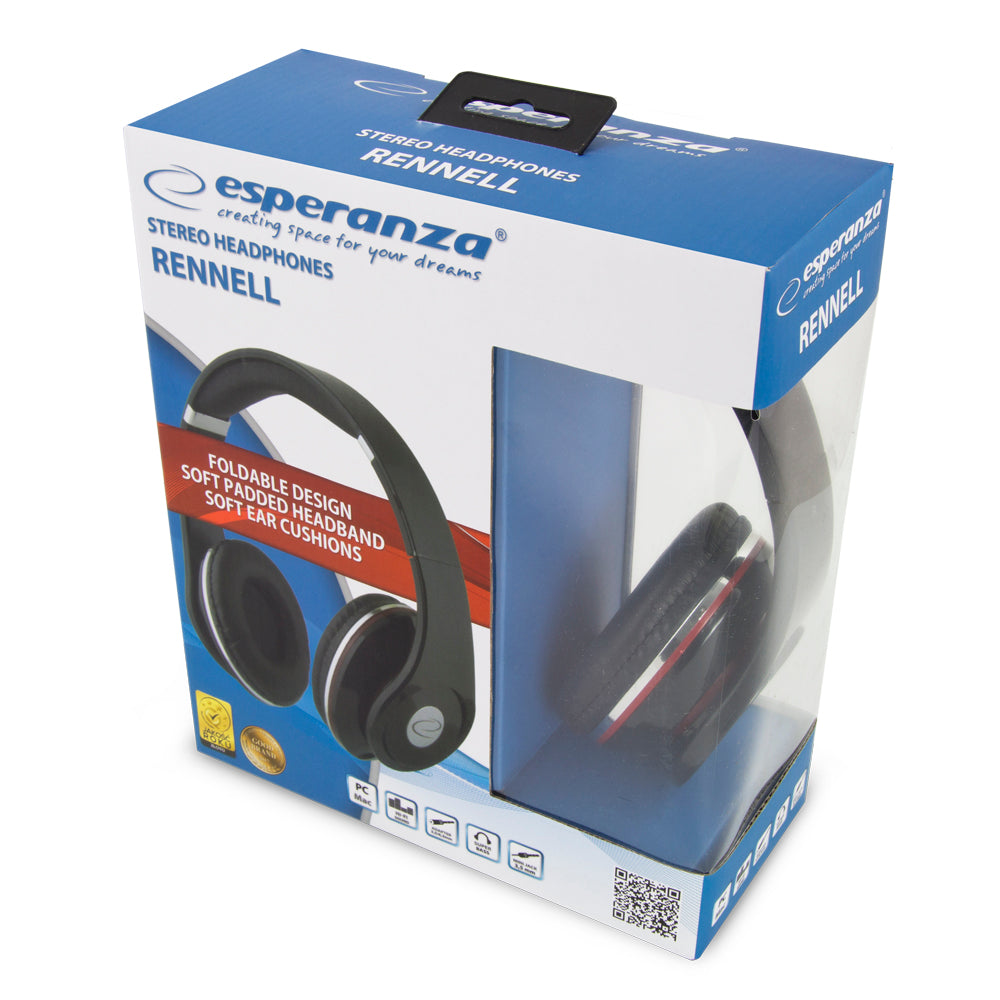 ESPERANZA SŁUCHAWKI AUDIO RENELL CZARNE