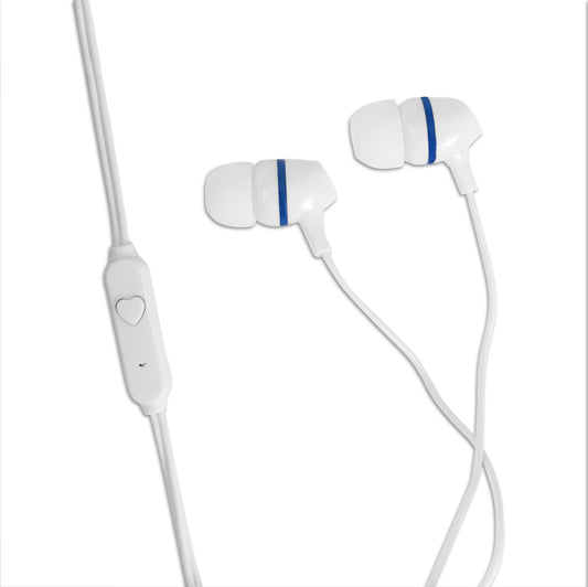 ESPERANZA SŁUCHAWKI DOUSZNE Z MIKROFONEM EH191 BIAŁO-NIEBIESKIE