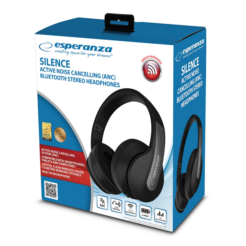 ESPERANZA SŁUCHAWKI BLUETOOTH ANC SILENCE