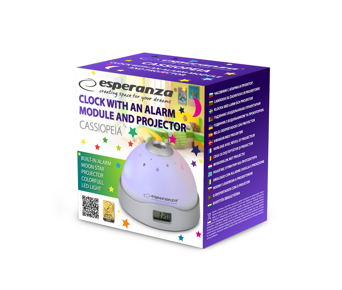 ESPERANZA ZEGAR Z WYŚWIETLACZEM CASSIOPEIA