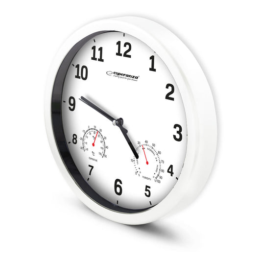 ESPERANZA ZEGAR ŚCIENNY LYON BIAŁY
