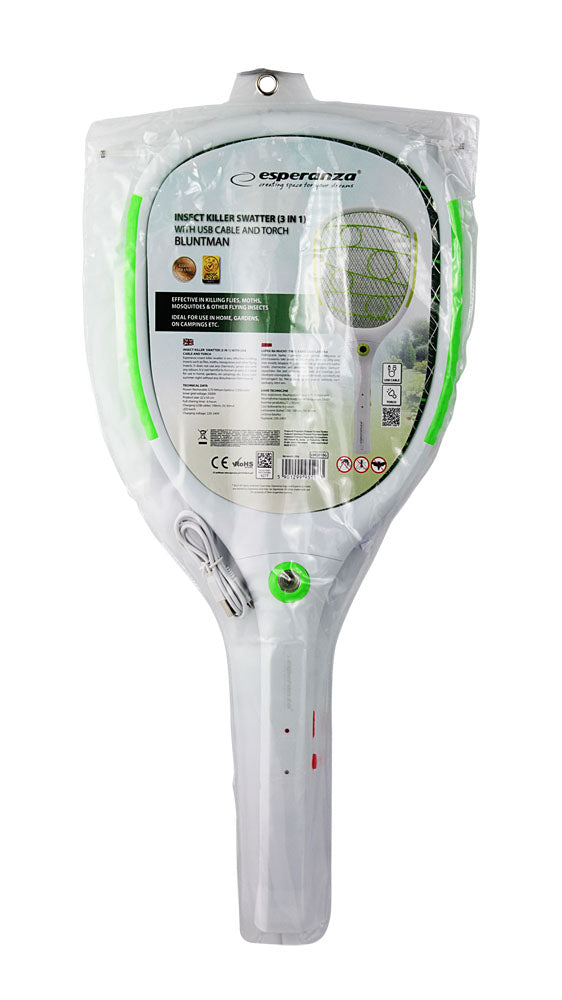 ESPERANZA ELEKTRYCZNA ŁAPKA OWADOBÓJCZA 3W1 BLUNTMAN