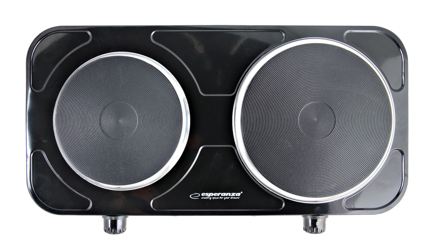 ESPERANZA KUCHENKA ELEKTRYCZNA YELLOWSTONE CZARNA