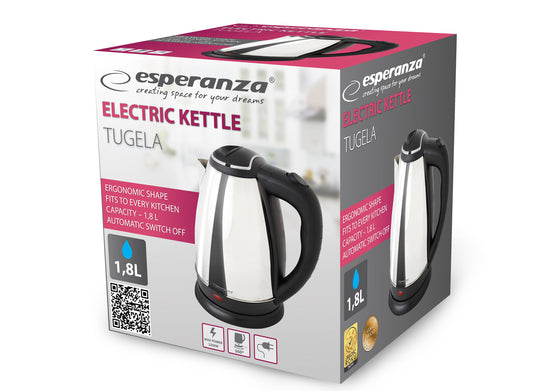 ESPERANZA CZAJNIK ELEKTRYCZNY TUGELA 1.8 L SREBRNY