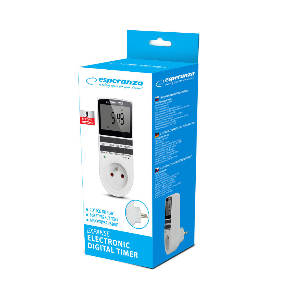 ESPERANZA ELEKTRONICZNY WYŁĄCZNIK CZASOWY EXPANSE