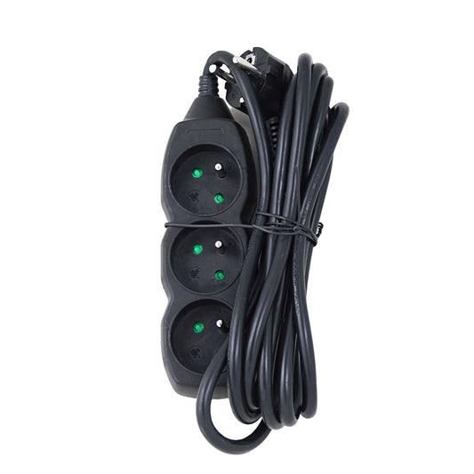 ESPERANZA LISTWA ZASILAJĄCA 3 GN. 3M CZARNA