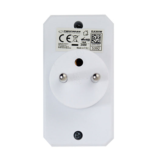 ESPERANZA ROZGAŁĘŹNIK ELEKTR. 2 GN. BIAŁY