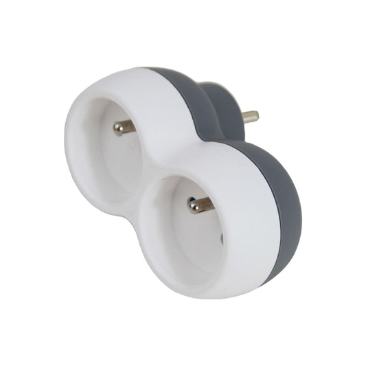 ESPERANZA ROZGAŁĘŹNIK ELEKTRYCZNY 2 GN. BIAŁO-SZARY