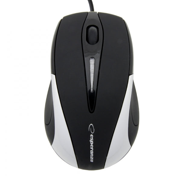 ESPERANZA MYSZ PRZEWOD. 3D OPT. USB SIRIUS SREBRNA
