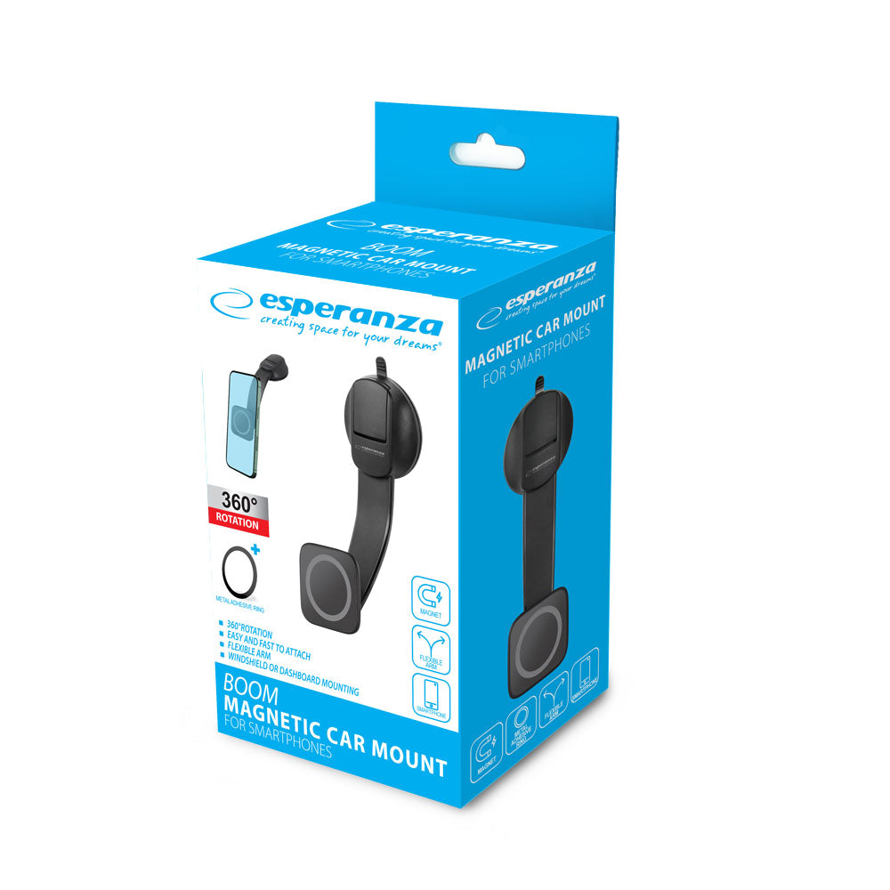 ESPERANZA UCHWYT SAMOCHODOWY DO TELEFONU MAGNETYCZNY BOOM