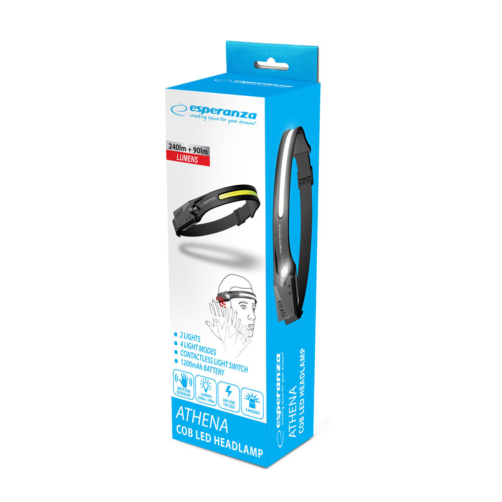 ESPERANZA LATARKA LED CZOŁOWA AKUMULATOROWA ATHENA