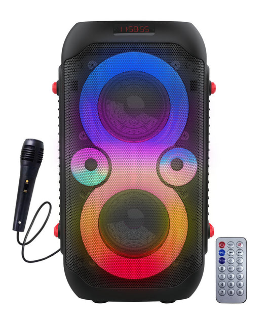 ESPERANZA GŁOŚNIK BT FM LED RGB KARAOKE SINGER