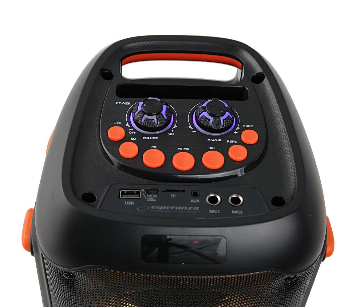 ESPERANZA GŁOŚNIK BT FM LED RGB KARAOKE SINGER