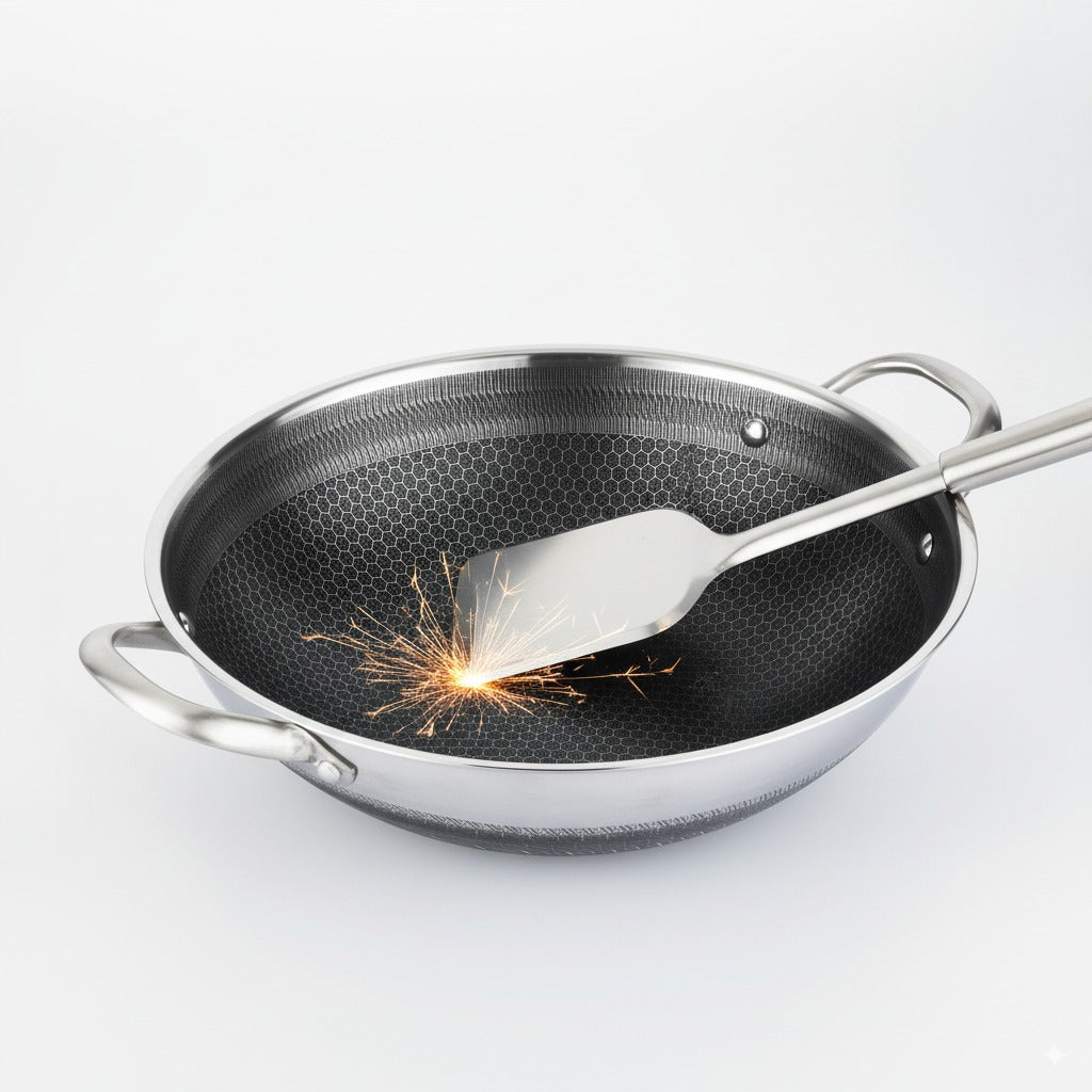 Cheffinger DIAMOND - WOK 32-36cm / Garnek Kazań Kasan stal nierdzewna