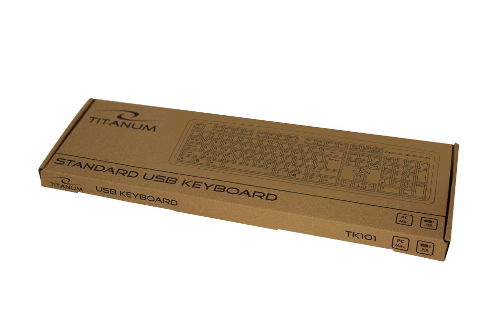 TITANUM KLAWIATURA PRZEWOD. STANDARDOWA USB