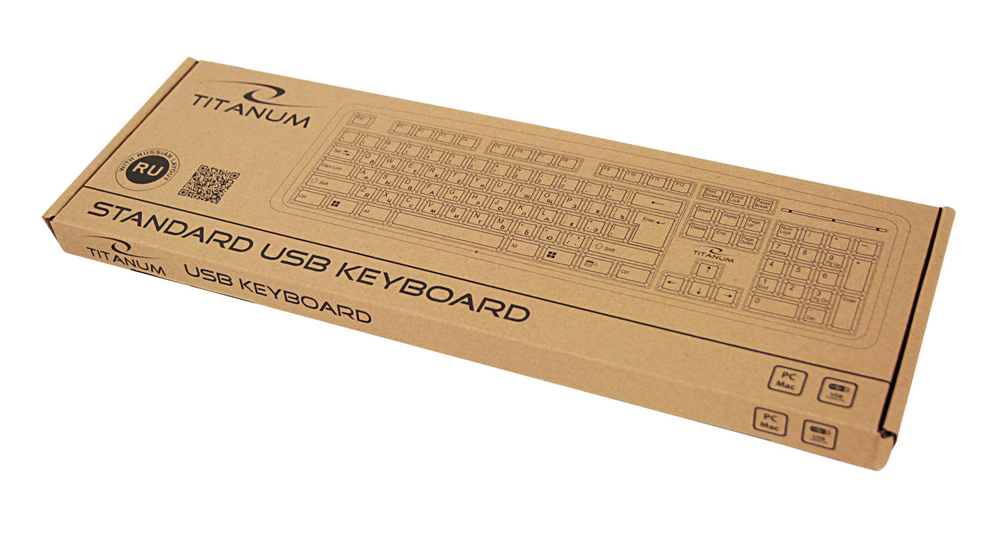 TITANUM KLAWIATURA PRZEWOD. STANDARDOWA USB RUS