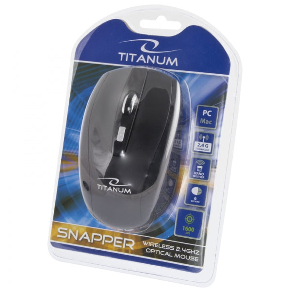 TITANUM MYSZ BEZPRZ. 2.4GHZ 6D OPT. USB SNAPPER