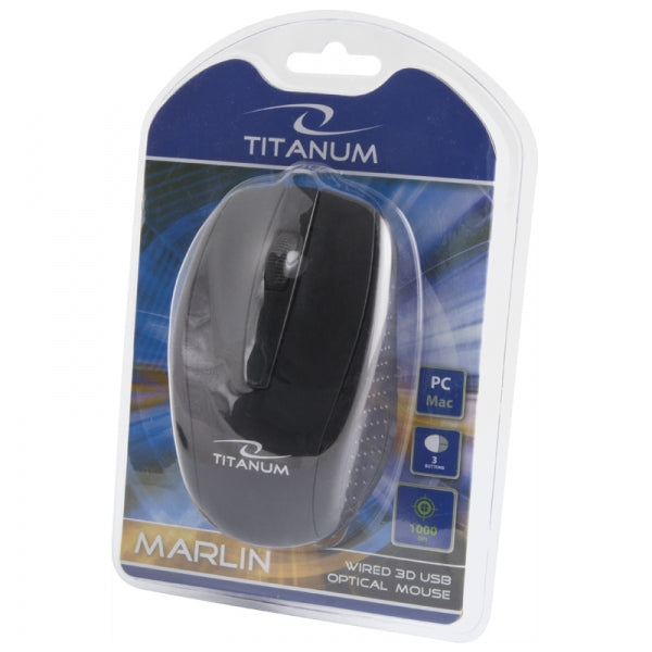 TITANUM MYSZ PRZEWOD. 3D OPT. USB MARLIN