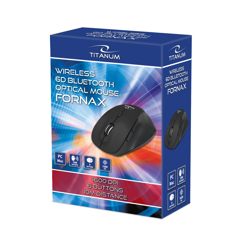 TITANUM MYSZ BEZPRZ. BLUETOOTH 6D OPT. FORNAX CZARNA