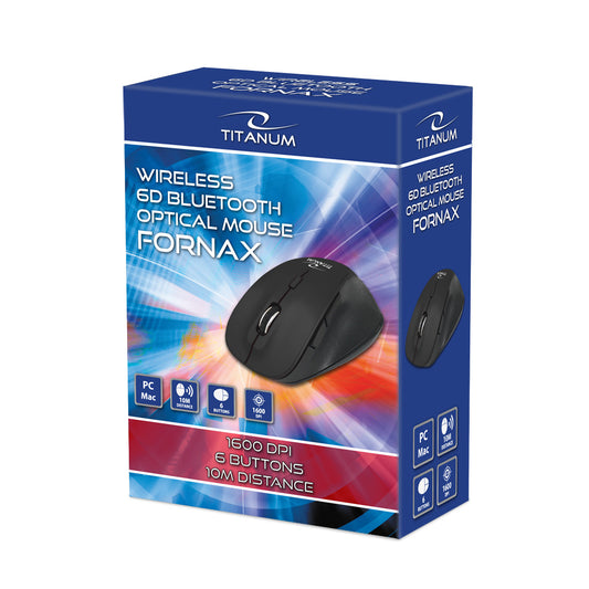TITANUM MYSZ BEZPRZ. BLUETOOTH 6D OPT. FORNAX CZARNA