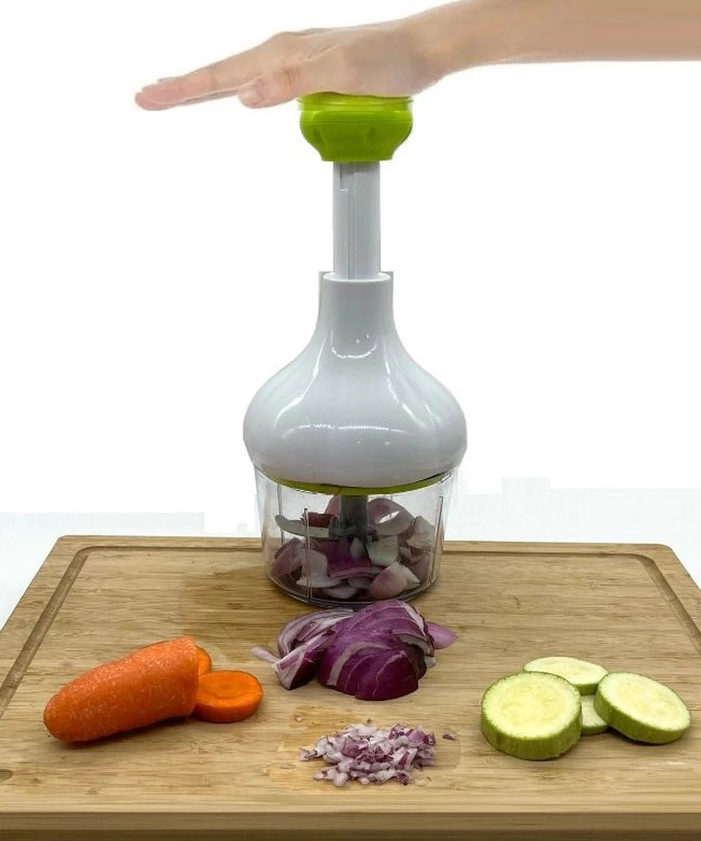 Szatkownica do warzyw ręczna z linką 900 ml ostrza stal nierdzewna BPA free zmywarka antypoślizgowa podstawa