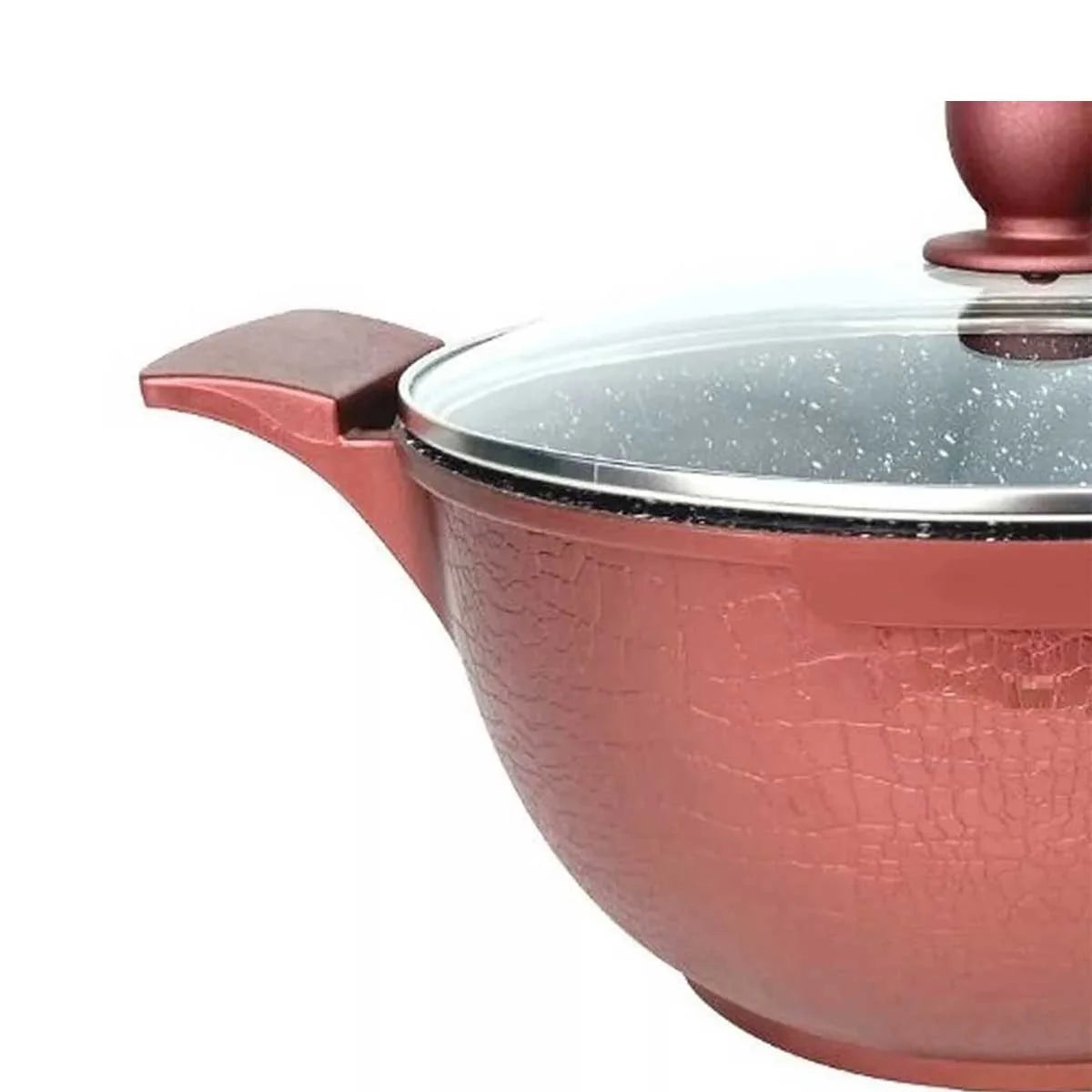 Cheffinger Crocodile Line – zestaw patelni 6-częściowy (Burgundy)