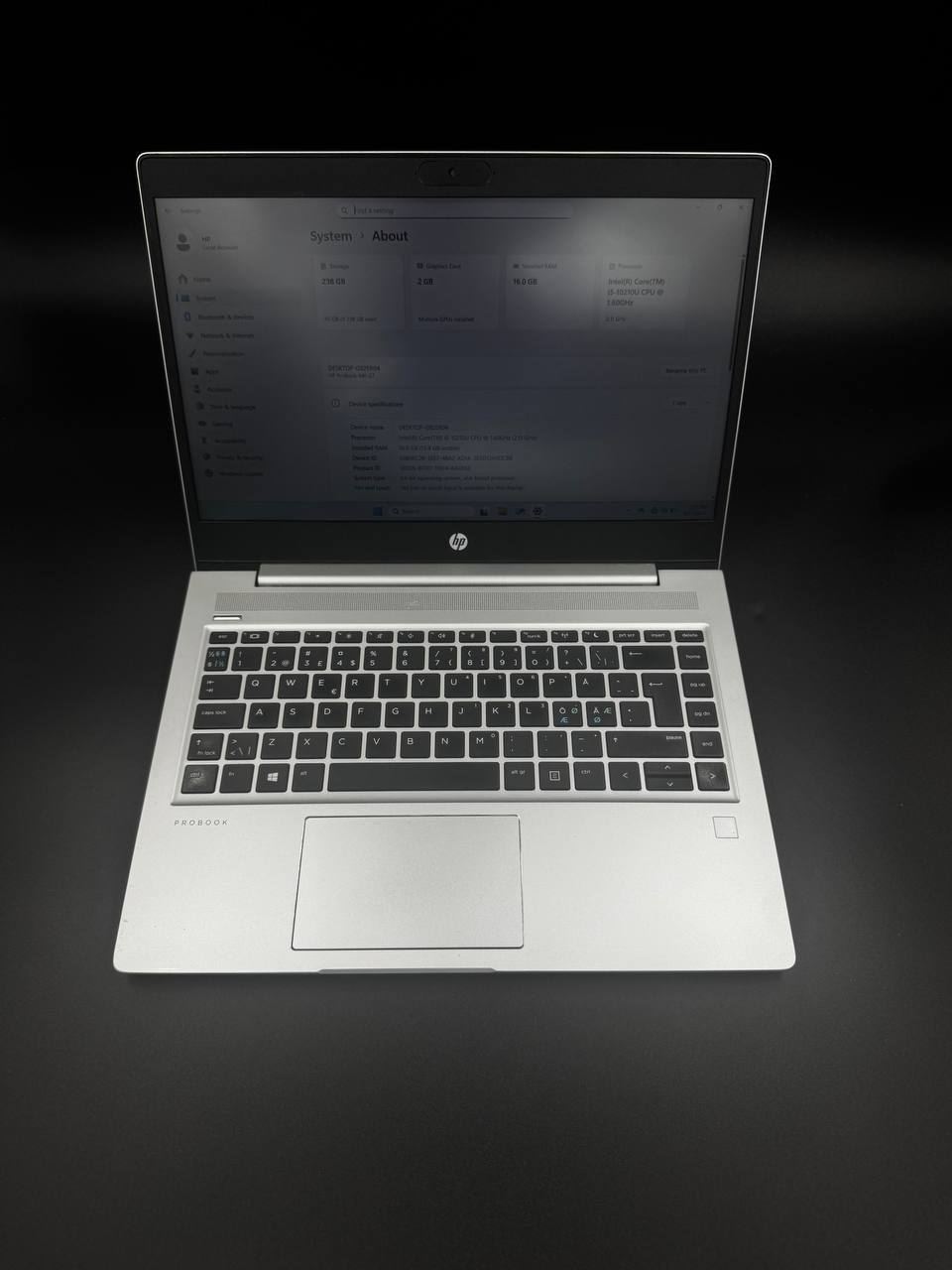 Laptop HP ProBook 440 G7 / 14" HD / i5-10210U / 16GB / 256GB SSD / GeForce MX250 / Windows 10